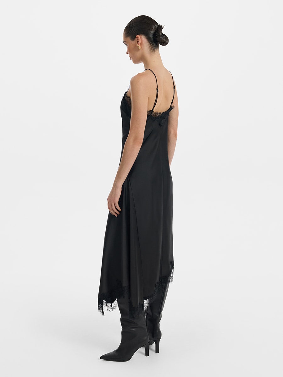 Платье-комбинация с кружевом