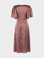 Атласное платье с кружевом