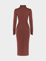 Платье миди с драпировкой