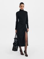 Платье миди с драпировкой