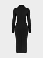 Платье миди с драпировкой