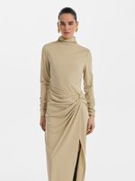 Платье миди с драпировкой