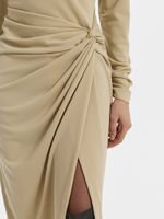 Платье миди с драпировкой