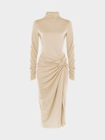 Платье миди с драпировкой