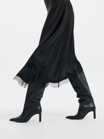 Платье-комбинация с кружевом