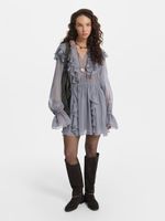 Шифоновое платье с оборками