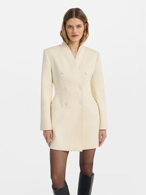 Приталенное платье-жакет с вискозой