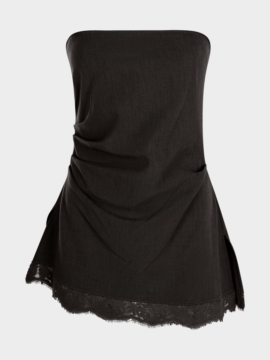 Топ-бандо с кружевом