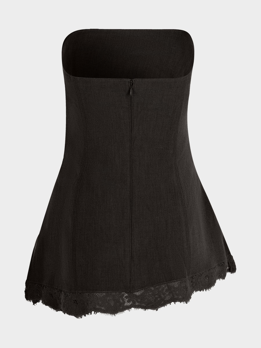 Топ-бандо с кружевом