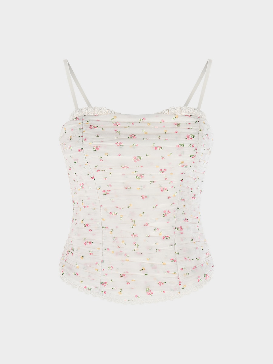 Топ с цветочным принтом