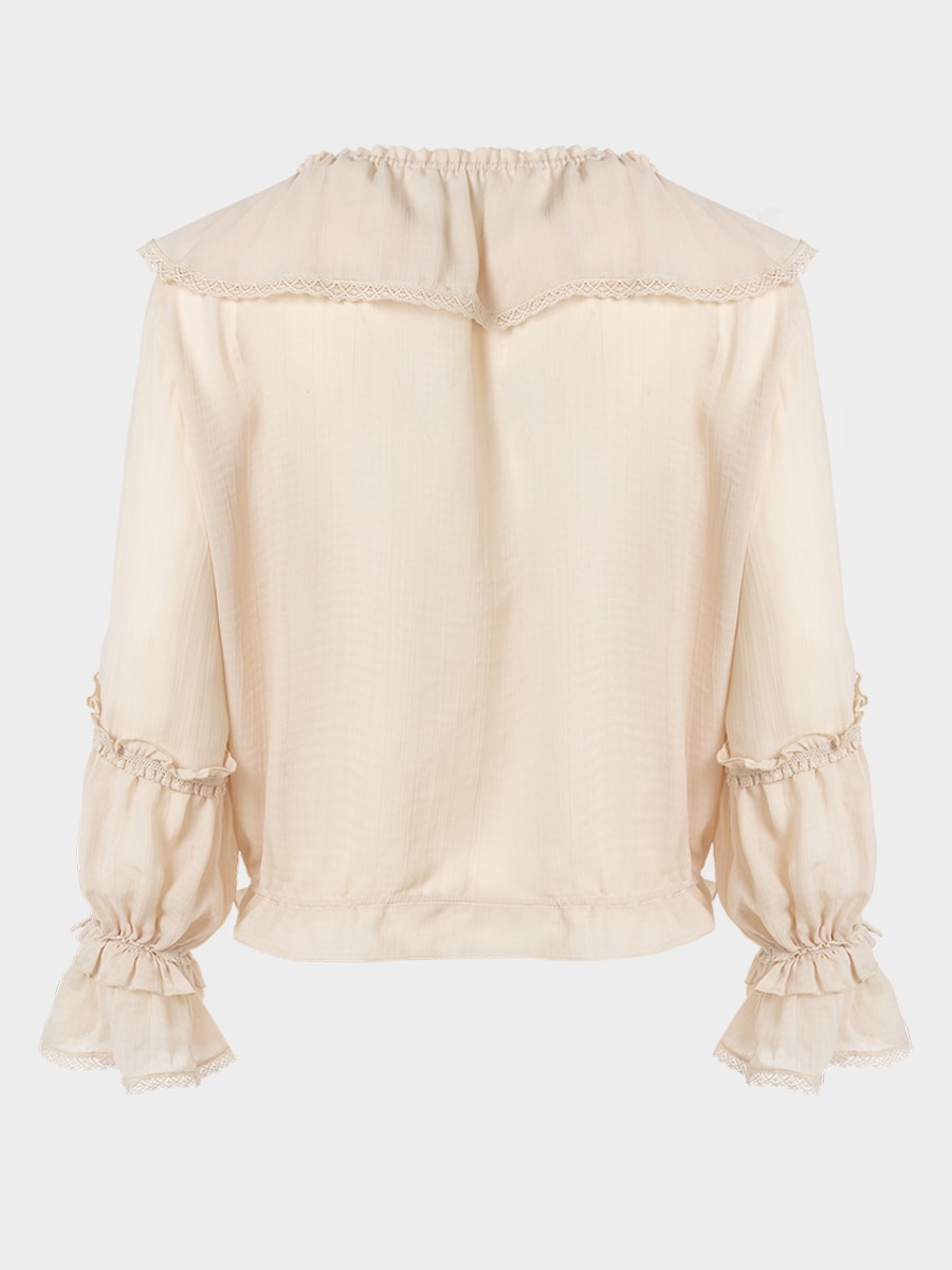 Блузка с оборками и воланами