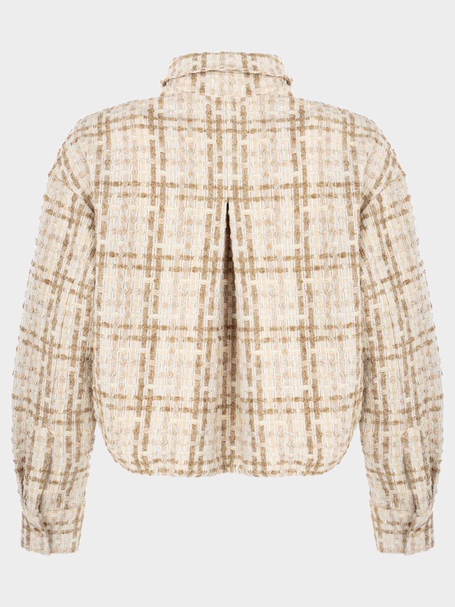 Твидовый бомбер с шерстью