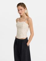 Топ с цветочным принтом