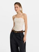 Топ с цветочным принтом