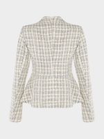 Твидовый жакет с баской