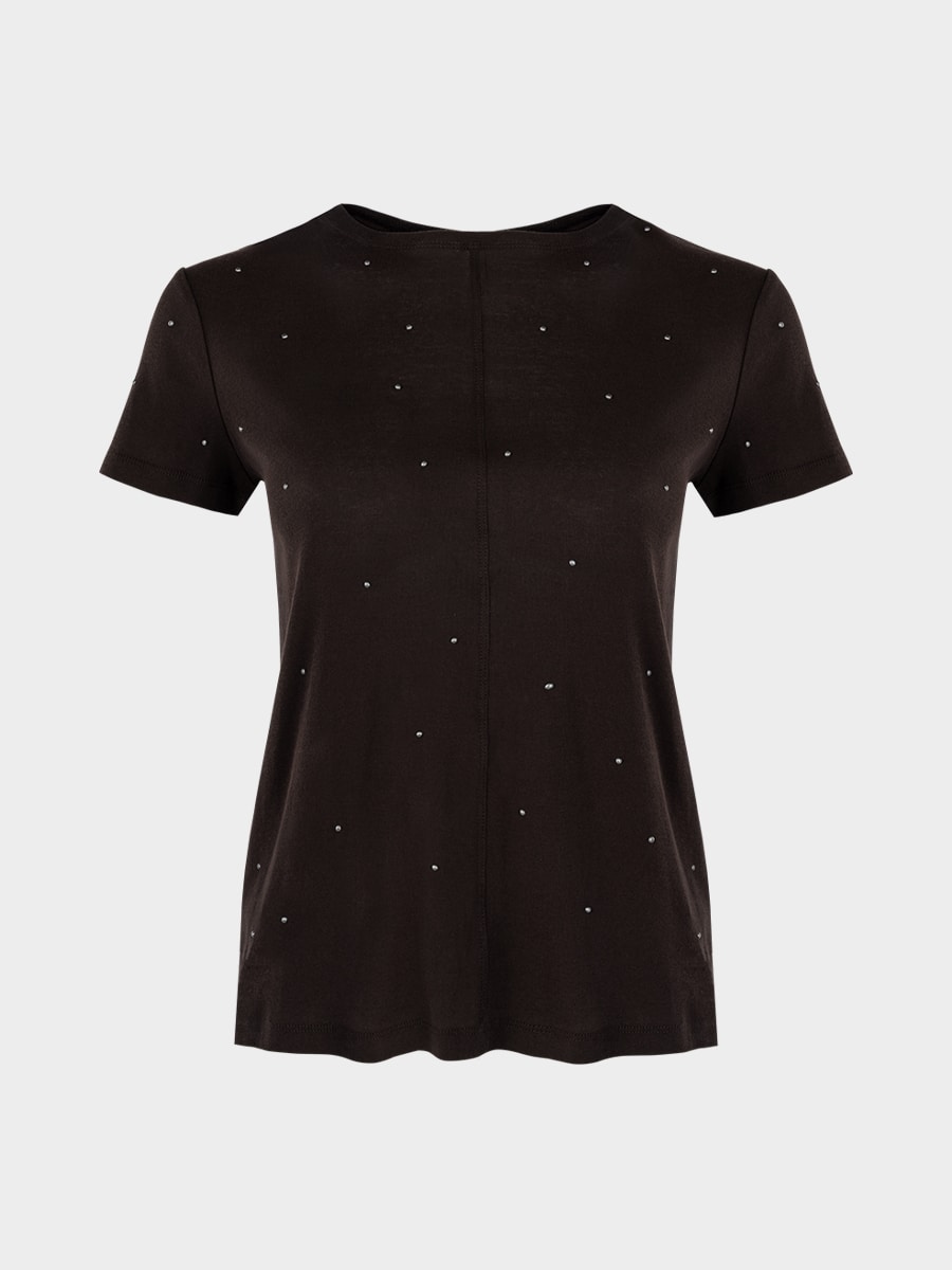 Футболка со стразами