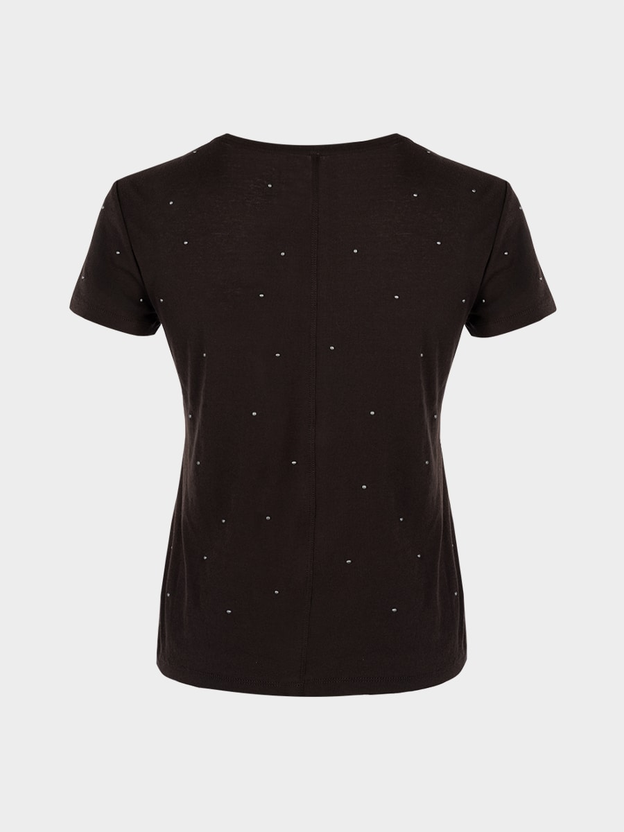 Футболка со стразами