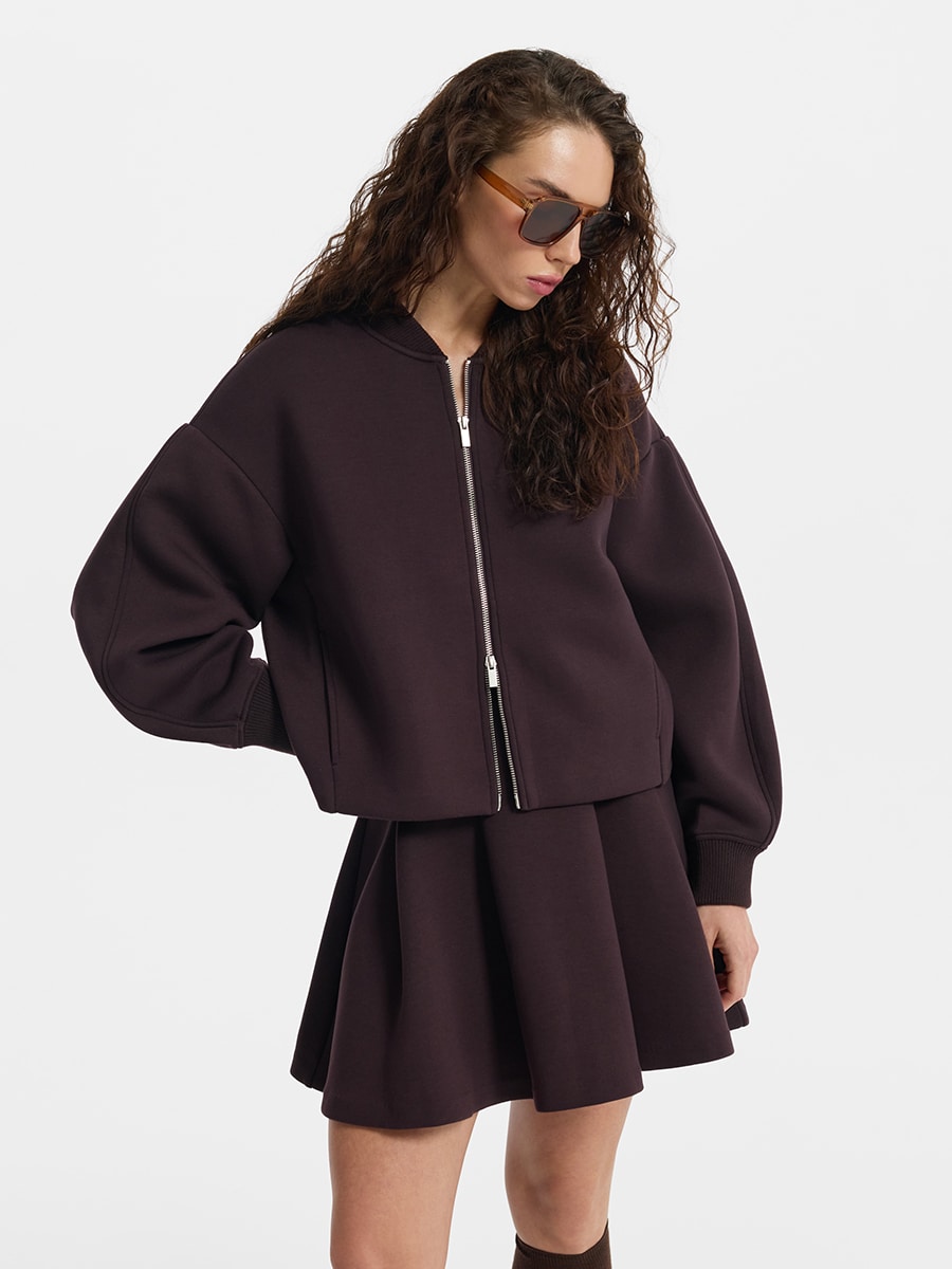 Толстовка с объемными рукавами