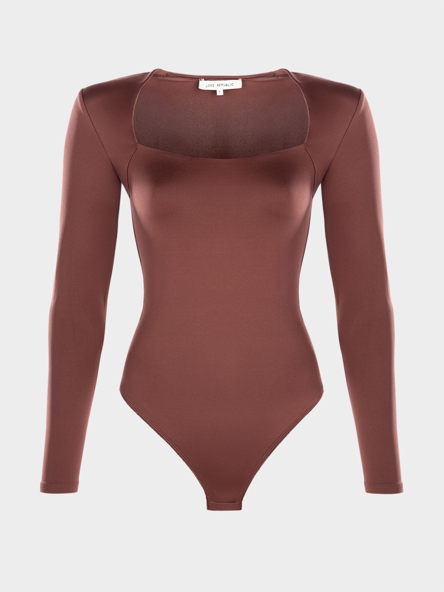 Боди с длинными рукавами