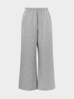 Трикотажные брюки-палаццо