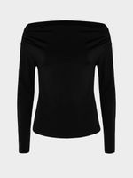 Лонгслив с открытыми плечами