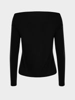 Лонгслив с открытыми плечами