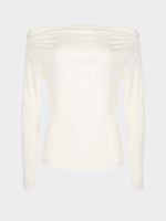 Лонгслив с открытыми плечами