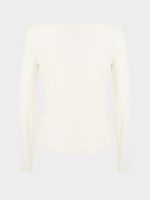 Лонгслив с открытыми плечами