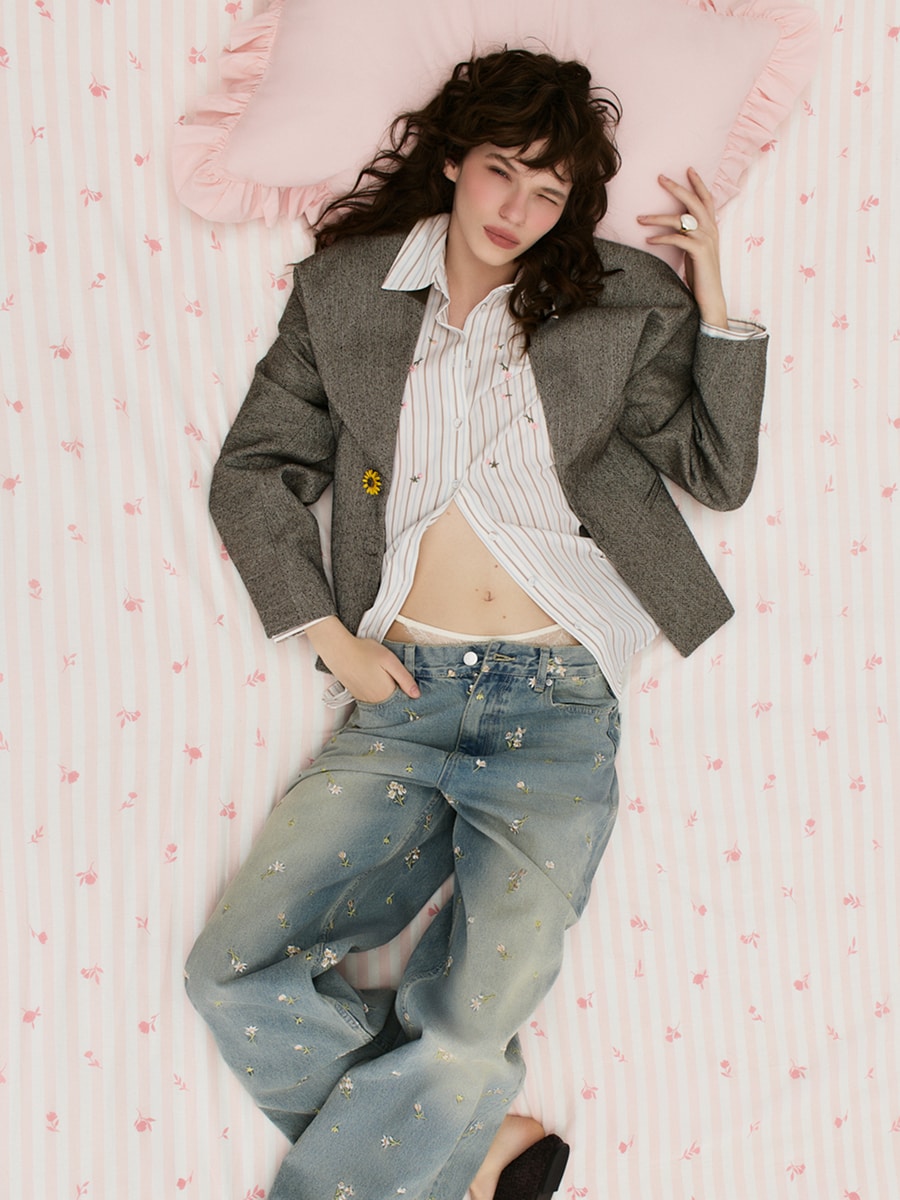 Жакет приталенного кроя с вискозой