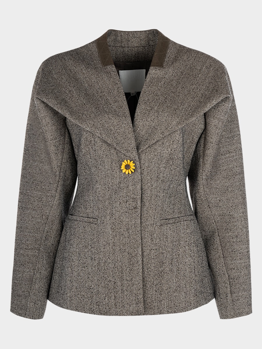 Жакет приталенного кроя с вискозой 6152203603-188