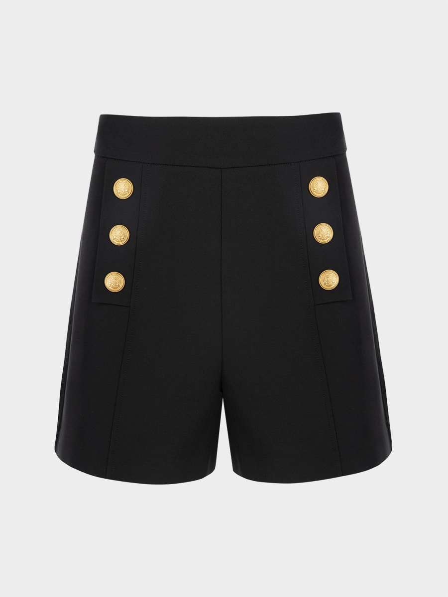 Шорты с декоративными пуговицами