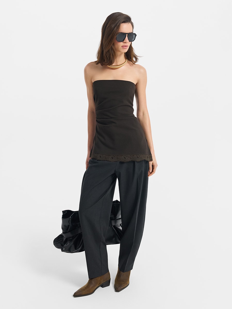 Брюки barrel leg 