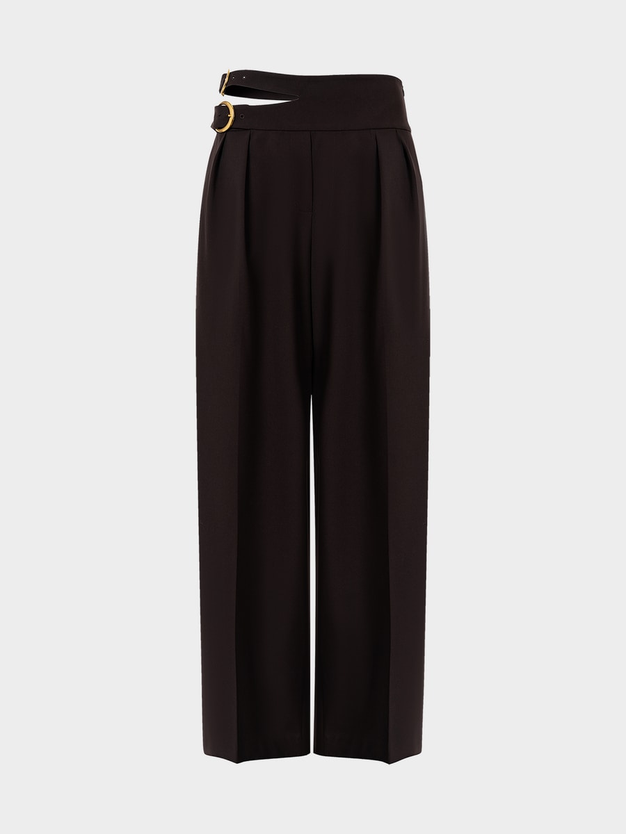 Брюки с акцентным поясом