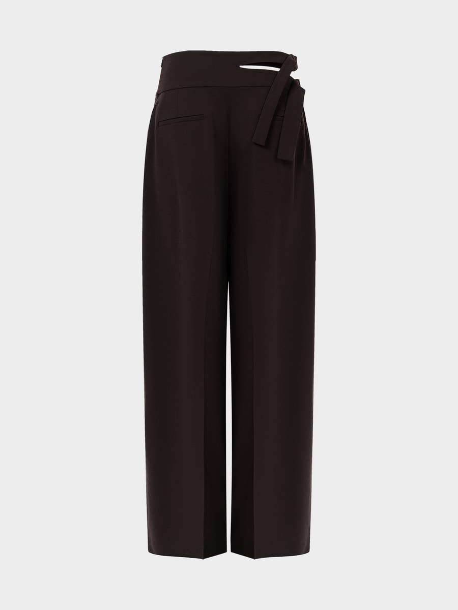 Брюки с акцентным поясом