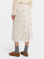 Юбка с цветочной вышивкой