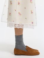 Юбка с цветочной вышивкой