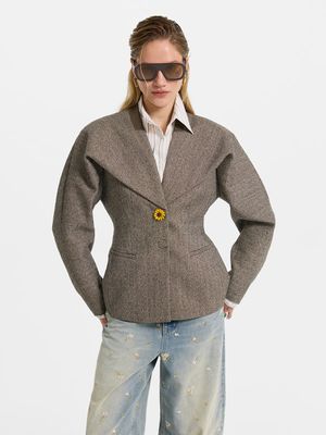 

Жакет приталенного кроя с вискозой