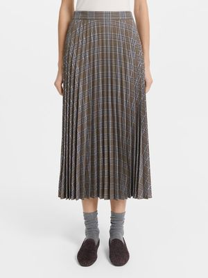 

Плиссированная юбка миди в клетку