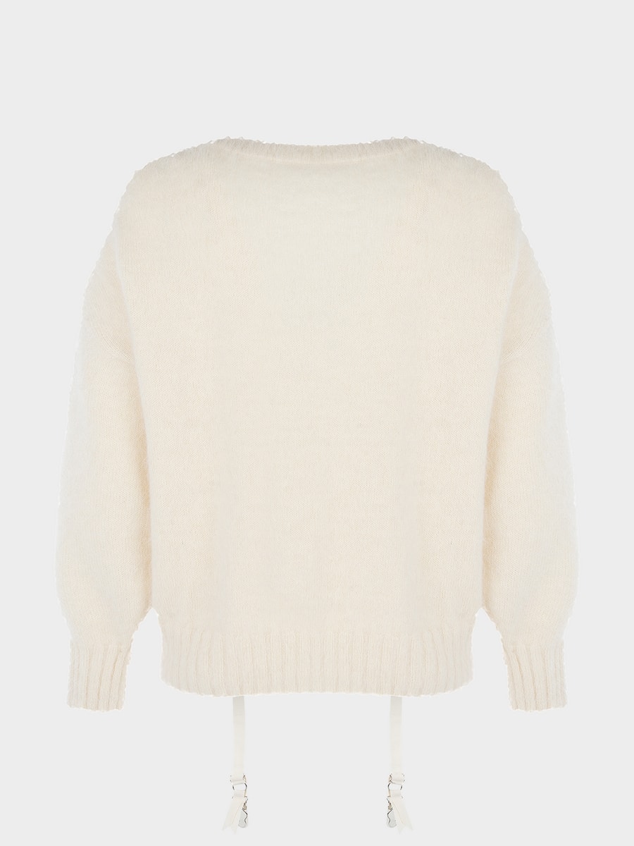 Джемпер из ангоры с подтяжками 6152302802-60