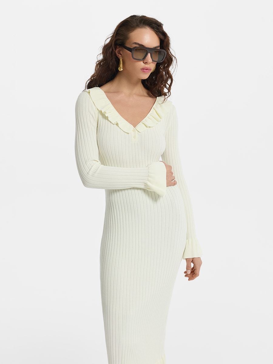 Трикотажное платье миди