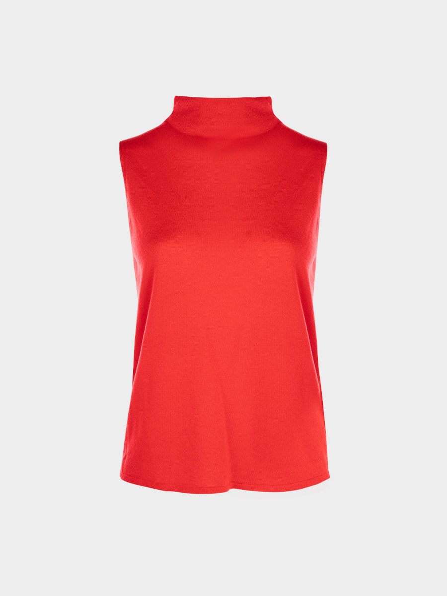 Трикотажный топ с шерстью