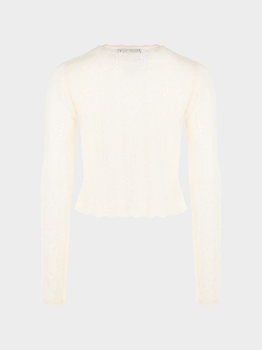 Кардиган c шерстью и мохером