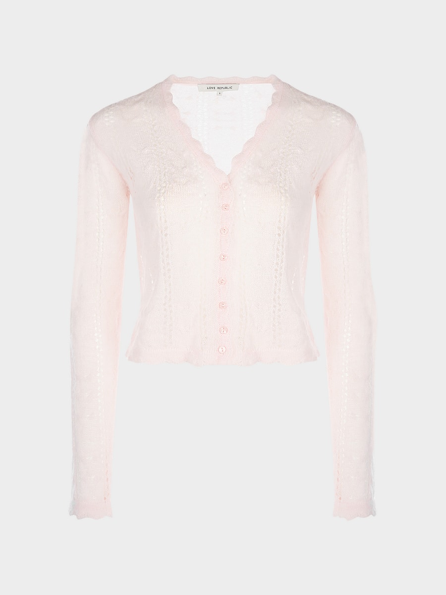 Кардиган c шерстью и мохером