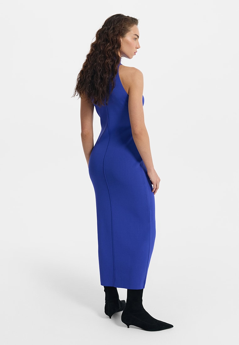 Трикотажное платье-халтер 6152317516-40