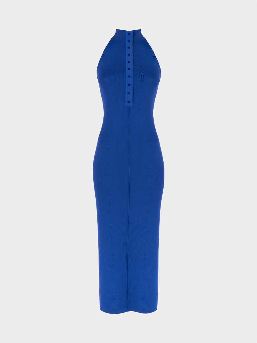 Трикотажное платье-халтер 6152317516-40