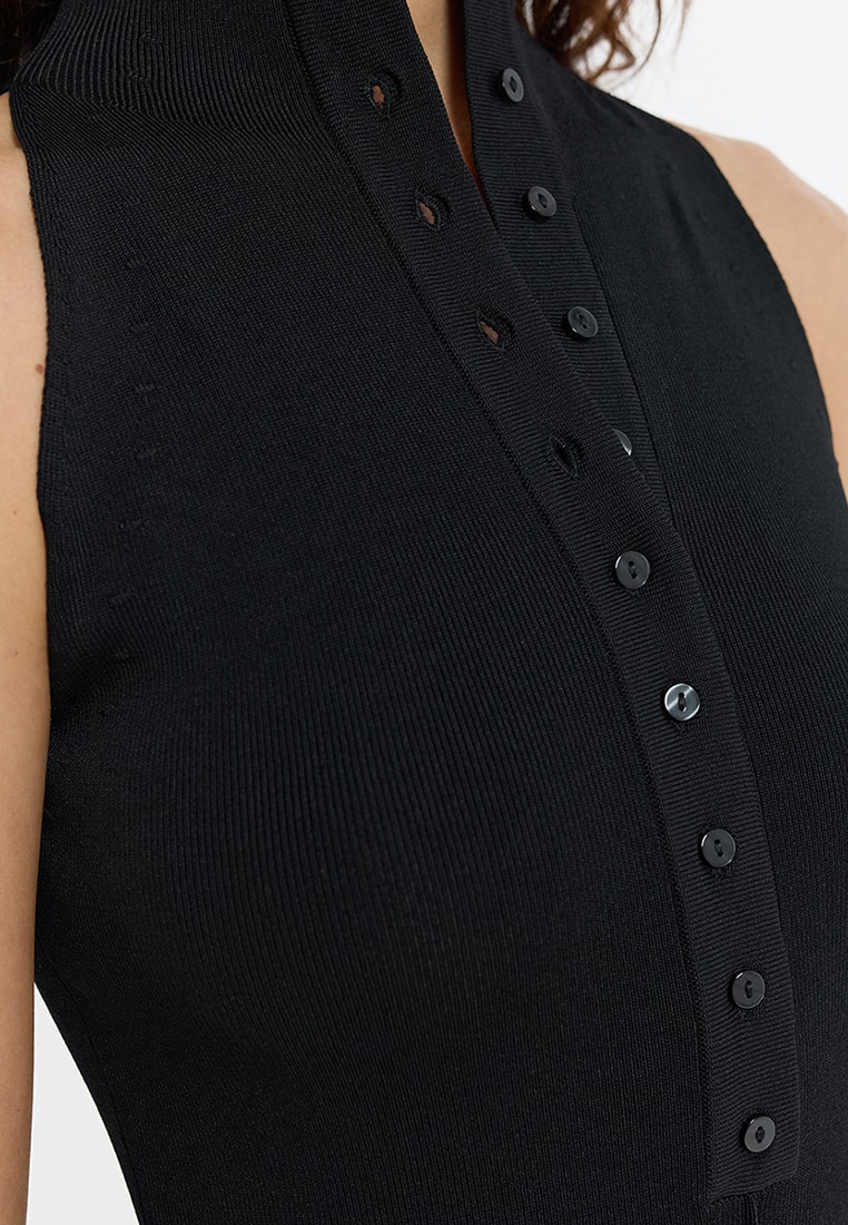 Трикотажное платье-халтер 6152317516-50