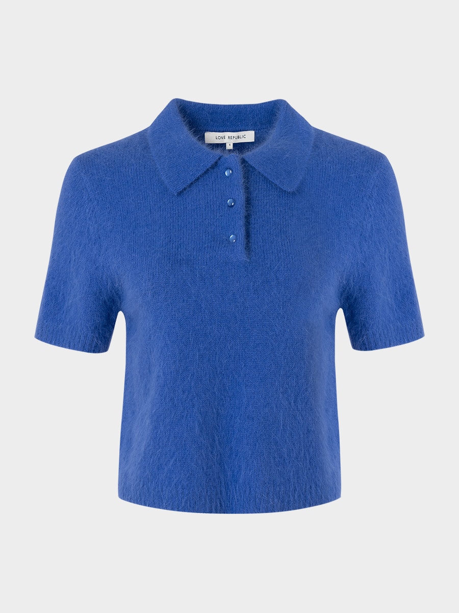 Джемпер-поло из ангоры