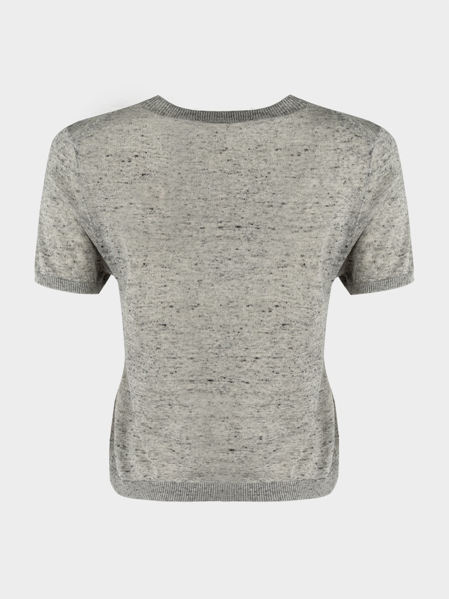 Джемпер с шерстью и льном