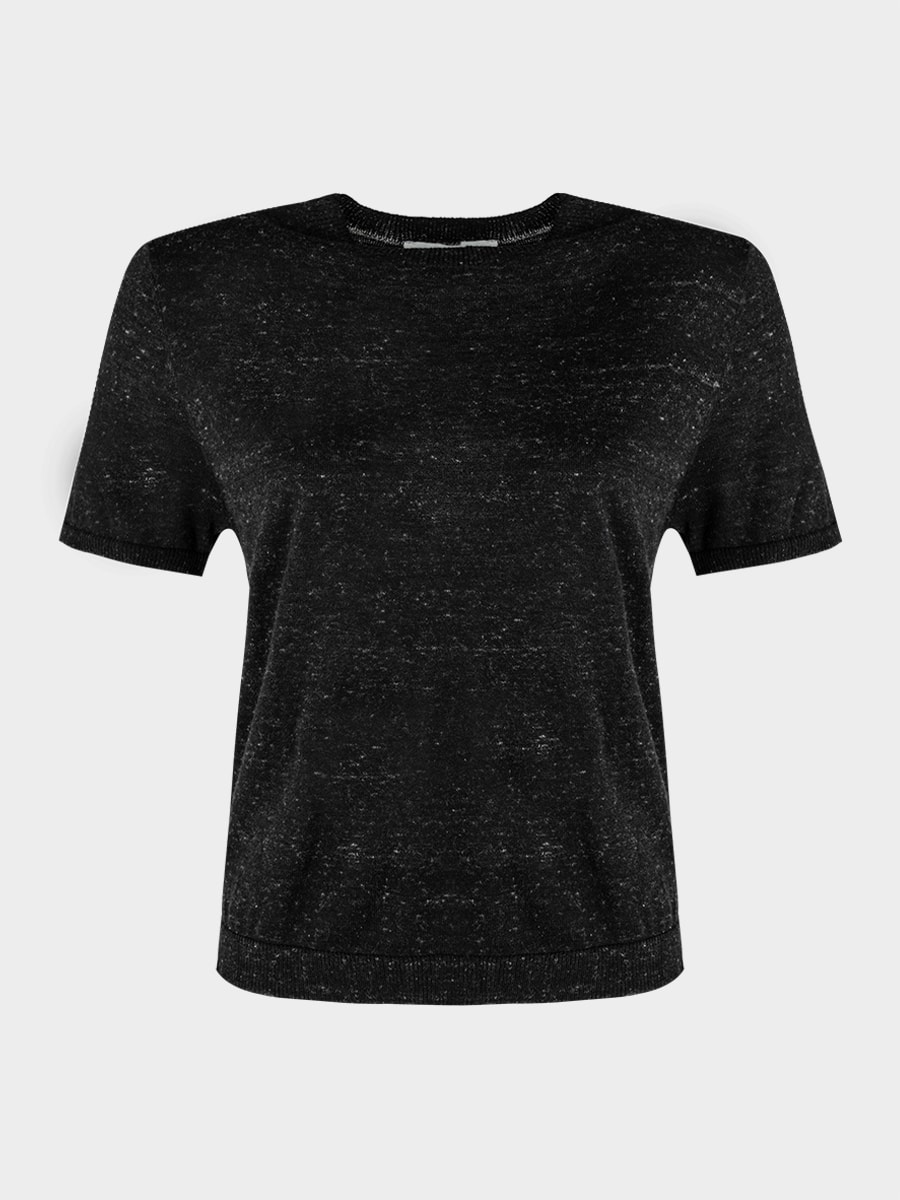 Джемпер с шерстью и льном