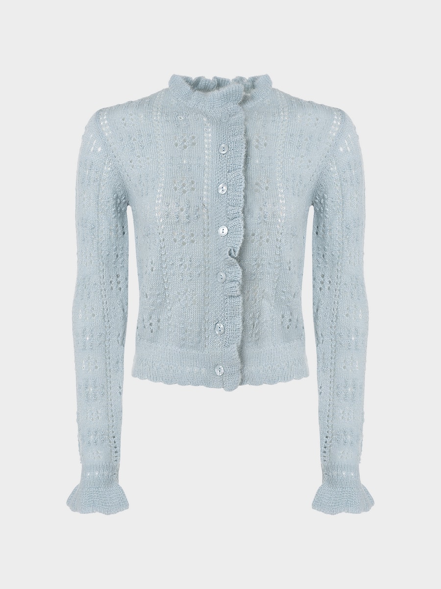 Кардиган c шерстью и мохером